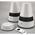 Funk-Boxen Stereo, Outdoor Funklautsprecher, Wireless, Spritzwasserfest, mit Fernbedienung, EDEL-WEISS