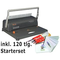 PEACH Bindemaschine Star Binder 21, bis 350 Blatt inkl. 120 tlg. Starterset