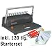 PEACH Bindemaschine Star Binder 21, bis 350 Blatt inkl. 120 tlg. Starterset