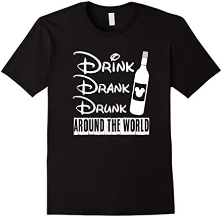 Men's Drinking Around The World  2XL Black