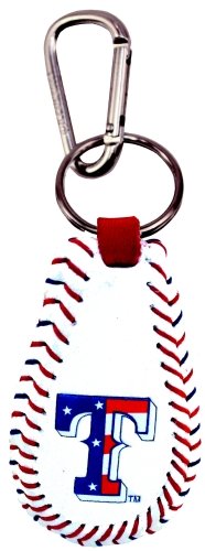 MLB Texas Rangers Stars and Stripes Classic Baseball Keychain