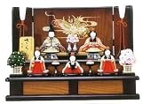ひな人形 木目込 大里彩 作 五人飾り 4fk8201 段飾り 雛人形