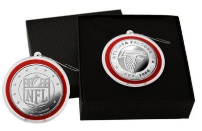 Atlanta Falcons Silver Ornament