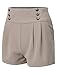 LE3NO Womens Lightweight High Waisted Nautical Sailor Shorts