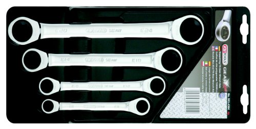 Clés polygonales KS Tools 503.4364 Jeu de clés polygonales à cliquet GEARplus Torx 4 pièces RECOMMENDED TODAY