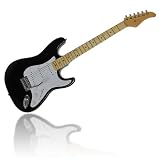 C.GIANT E-Gitarre S-Modell Schwarz mit Ahorn Hals
