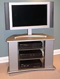4D Concepts 44032 Swivel Entertainment Stand - Silver