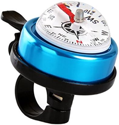 Bicycle Accessories-Bike Bell&Gradienter Compass Fashion Ring Alert Blue