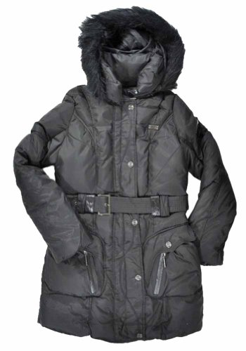 Rocawear Jet Black Women's Long Outerwear Coat