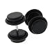 PL016/ 2 St�ck Ohrstecker Fake Plugs mit Gummiring schwarz 8 mm piercing-dreams