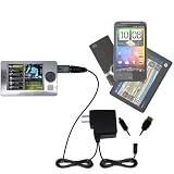 Double Wall Home Charger with tips including a tip for the RCA X3000 LYRA Media Player – uses Gomadic TipExchange Technology
