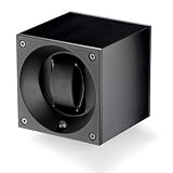 Swiss Kubik Single Watch Winder - Black Anodized Aluminum