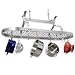 Scroll Arm Oval Pot Rack Color - Hammered Steel
