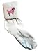   - Hey Viv ! 50's Fun Fashions - Poodle Bobby Socks w Pink Poodle - Adult Size 9-11