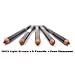 Aolbic 5 LIGHT BROWN ITALIA EYE LIP LINER PENCIL 1003 SET + FREE SHARPENER & Free ZipBag