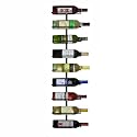 Wall-Mounted Wine Rack, 9-Bottle Capacity, Black
