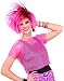 New Mens Womens Costume Mesh Rocker 80s Cut Off T-Shirt