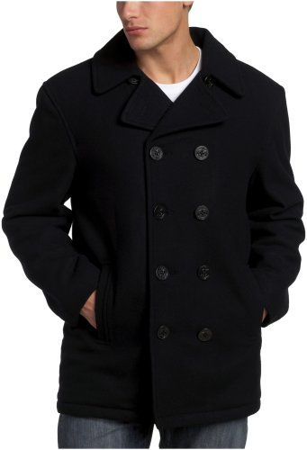 London Fog Men's Wool Blend Pea Coat