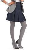 Pleated Denim Skirt