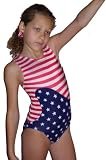  : USA Flag Style Tank Leotard