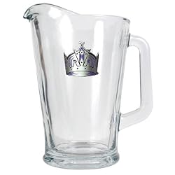 Los Angeles Kings NHL 60oz Glass Pitcher - Primary Logo by Great American Products