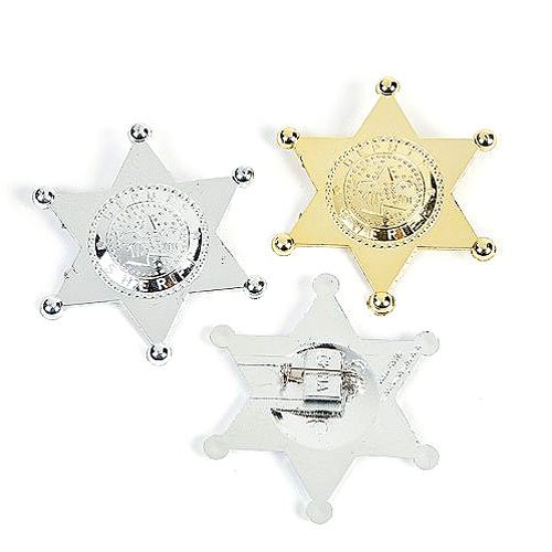 Plastic Deputy Sheriff Badges (1 dz)