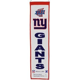 Buy Winning Streak New York Giants Super Bowl Xlii Champions Marquee Banner Size: One Size