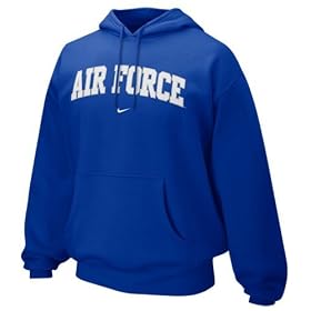 Nike Air Force Falcons Royal Blue Arch Lettering Hoody Sweatshirt