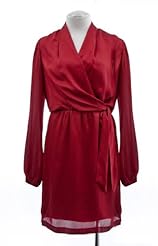 Elasticized   Waistline Charmeuse/Polyester  Dress