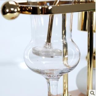 Belgian Luxury Royal Family Balance Syphon Siphon Coffee Maker Gold Color By NISPIRA