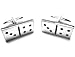 Silver Domino Cufflinks w/Gift Box-visli Cheap Deals