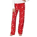 Xhilaration&reg; Juniors Micro Fleece Sleep Pant - Red Snowflake