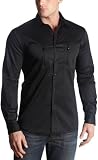Rock & Republic Men's Barton Long Sleeve Shirt,Black Eye,X-Large
