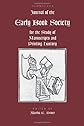 JOURNAL OF THE EARLY BOOK SOCIETY VOL 13