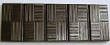 Chocolate Mold: 5-Rectangle Block 4cm x 11cm x 1/2cm High 8 Blocks