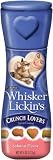 Pet Supplies : Whisker Lickins Crunch Lovers Cat Treats Salmon Flavor, 4-Ounce Canister (Pack of 10)