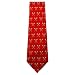 Crossed Lacrosse Sticks - Red Lacrosse Silk Tie