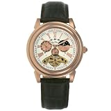 MENS LUCIEN PICCARD AUTOMATIC MOON PHASE WATCH 28117RO