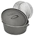 Bayou Classic 7460 8.5-Quart Cast Iron Dutch Oven with Basket