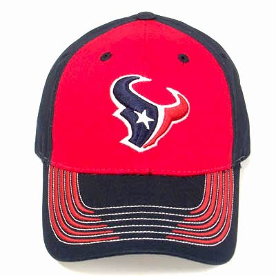 NFL HOUSTON TEXANS BLUE RED COTTON HAT CAP NEW ADJ OSFA