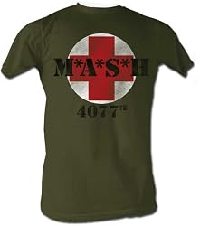 MASH 4077th Circle Army Green T-shirt Tee