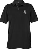 Chicago White Sox Black Classic Pique Stainguard Polo Shirt