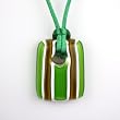 Limited Edition Murano Glass Pendant - Kalahari (Green, Brown and White)