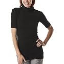 Mossimo&reg; Black: Women's Turtleneck Tee - Black