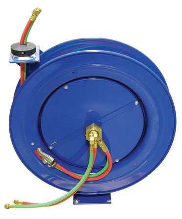 1/4 I.D.-75 Ft. Length, Weight - 80 lbs., Self Retracting Welding Hose Reel, Coxreels/EZ-Coil 1 Each