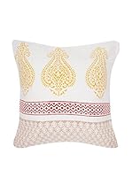 ICONS CORNER Cojín Artesanal (Rojo / Amarillo / Rojo)