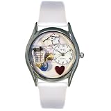 Whimsical Watches Women's S0610002 Nurse White Leather Watch