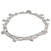 Womens Ankle Bracelet Sterling Silver Fine Body Jewelry Pair 10.25 inches (sanklt077)