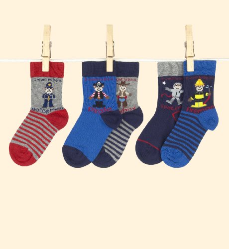 5 Pairs of I Want To Be Socks