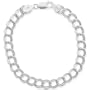 Sterling Silver Double-Link Chain Bracelet, 8"
